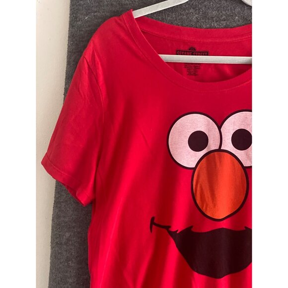 VTG Sesame Street Elmo Graphic Print Pullover Red T Shirt Short Sleeve Women 3X - Picture 3 of 7